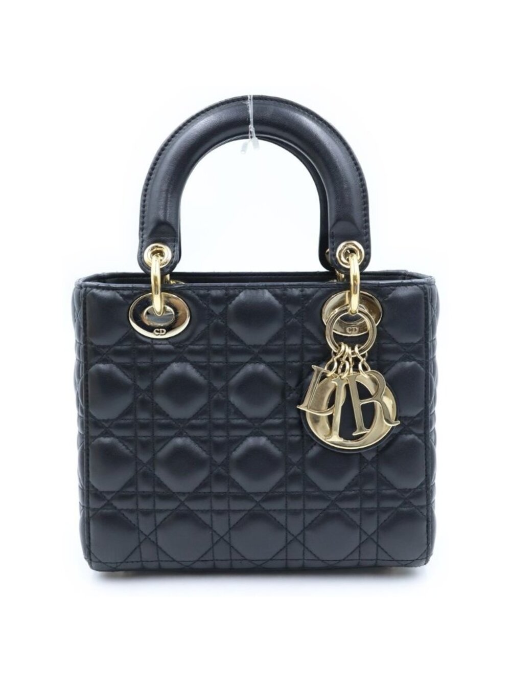 Dior My Cannage 2-Way Shoulder Bag Black Lambskin